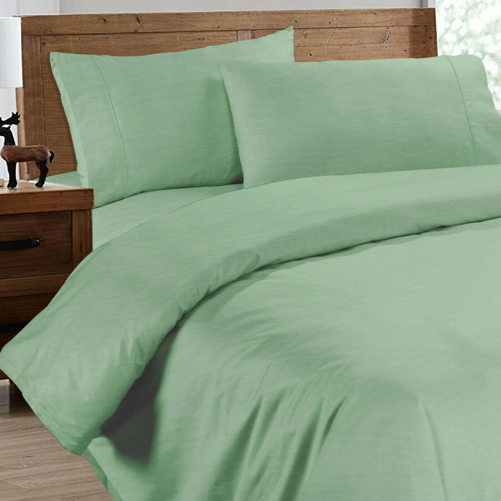 Luxury 2000TC Bamboo Quilt Cover Set | Cooling Hypo-Allergenic Breathable SK | 5 Sizes - 9 Colours Quilt Cover Set Single / Avocado Ontrendideas Bed and Bath