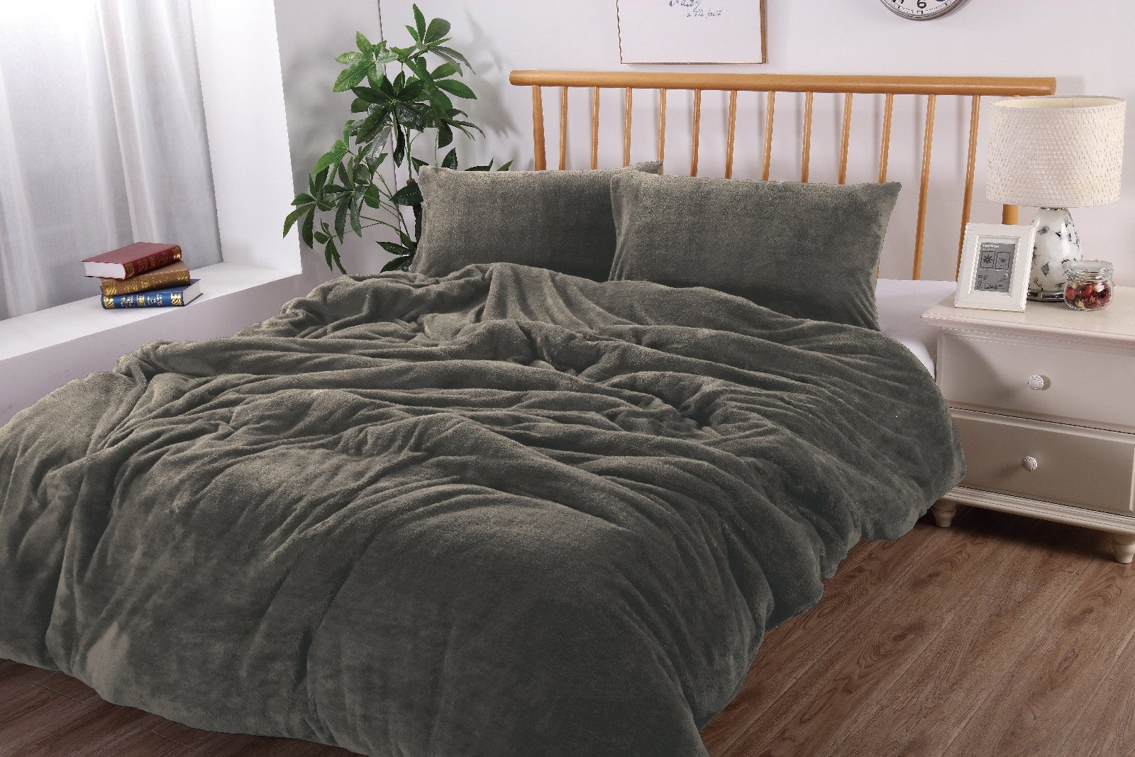 Teddy fleece quilt cover best sale
