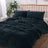 Fluffy Teddy Fleece Quilt Cover Set | Ultra Warm Bedding Cover Soft Fluffy | 4 Sizes- 6 Colours Quilt Cover Set Single / Navy Ontrendideas Bed and Bath