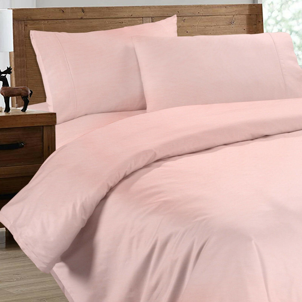Luxury 2000TC Bamboo Quilt Cover Set | Cooling Hypo-Allergenic Breathable SK | 5 Sizes - 9 Colours Quilt Cover Set Single / Tea Rose Ontrendideas Bed and Bath