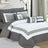 Premium 10pc Comforter Set | 10 Piece Comforter and Sheet Set | Coverlet Bedding Set | 2 Sizes - 4 Colours Quilts & Comforters Queen / Charcoal Ontrendideas Bed and Bath
