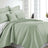 7 Piece Light Comforter Set | Coverlet Set | 7pc Summer Cool Bedspread | 2 Sizes - 6 Colours Quilts & Comforters Queen / Sage Green Ontrendideas Bed and Bath