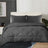 Ultra Soft Cashmere Touch Mink Flannel Comforter Set | Winter Warmth Comforter | 5 Sizes - 5 Colours Quilts & Comforters Single / Charcoal Ontrendideas Bed and Bath