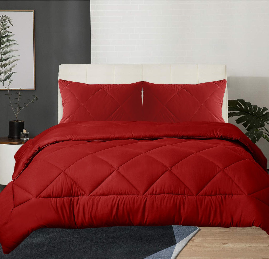 Ultra Soft Cashmere Touch Mink Flannel Comforter Set | Winter Warmth Comforter | 5 Sizes - 5 Colours Quilts & Comforters Single / Samba Ontrendideas Bed and Bath