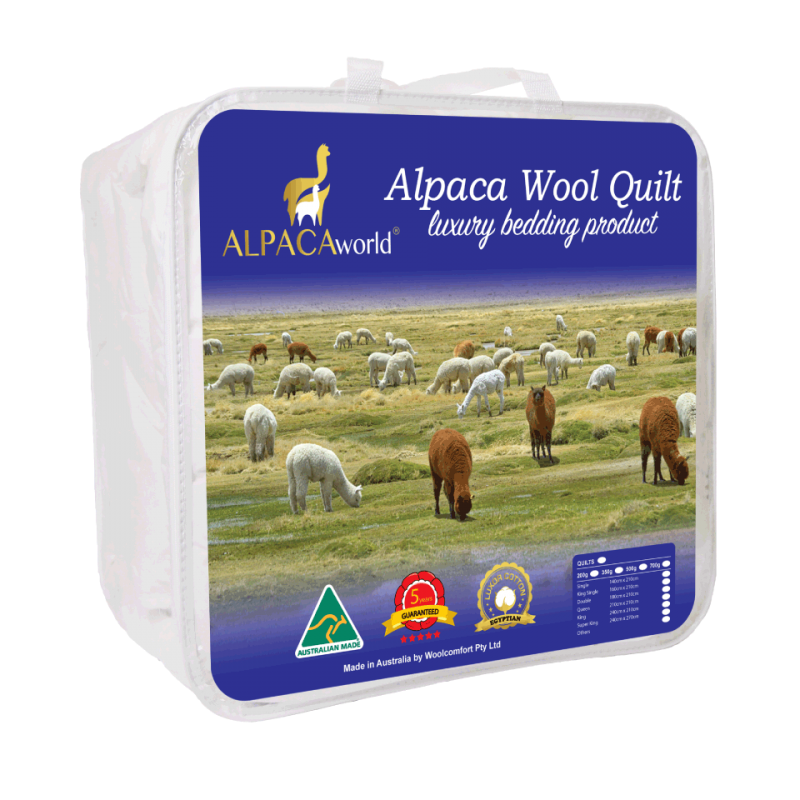 Premium Alpaca and Wool Quilt - Doona | 500GSM Winter Warmth | Made in Australia