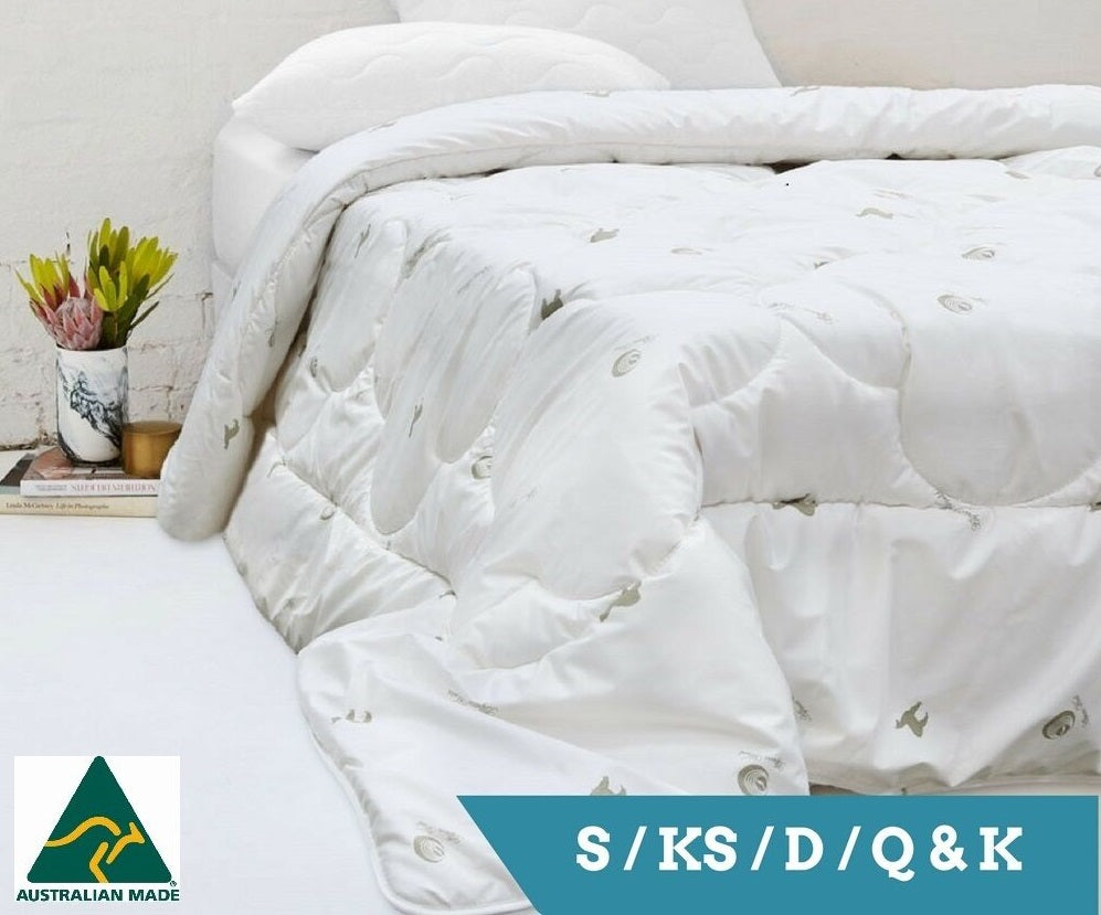 Premium Alpaca and Wool Quilt - Doona | 500GSM Winter Warmth | Made in Australia