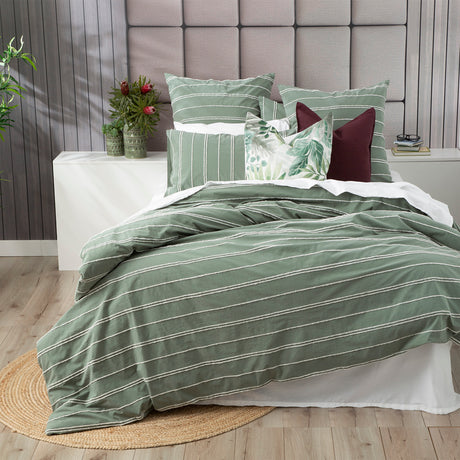 Hudson Vintage Washed 100% Cotton Chenille Quilt Cover Set by Renee Taylor